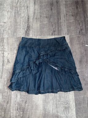 Anthropologie Ett Twa Bucolic Chambray Skirt